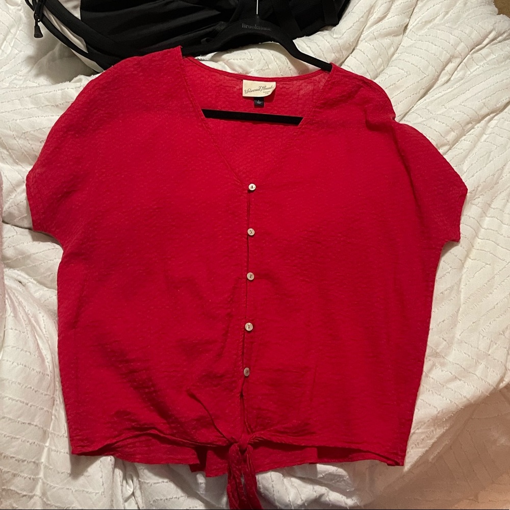 red summer top